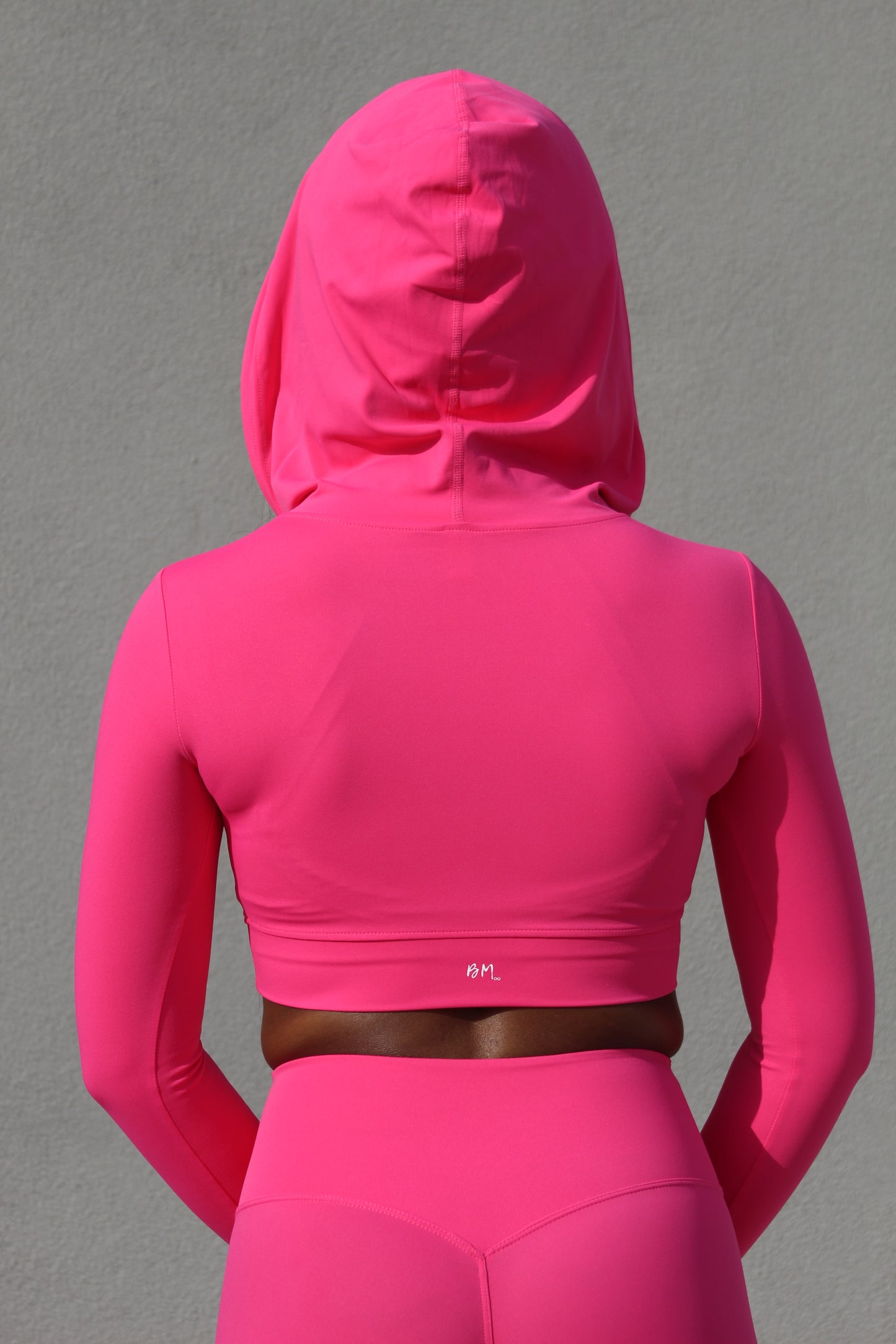 Aurora Rose Crop Hoodie